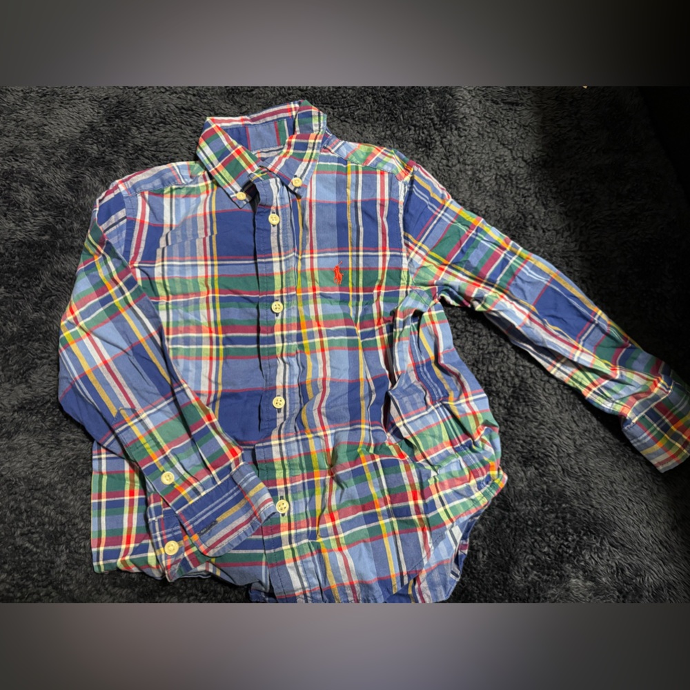 3T: 7 button down shirts, 1 hoodie, and 1 sweater, Janie and Jack and Polo